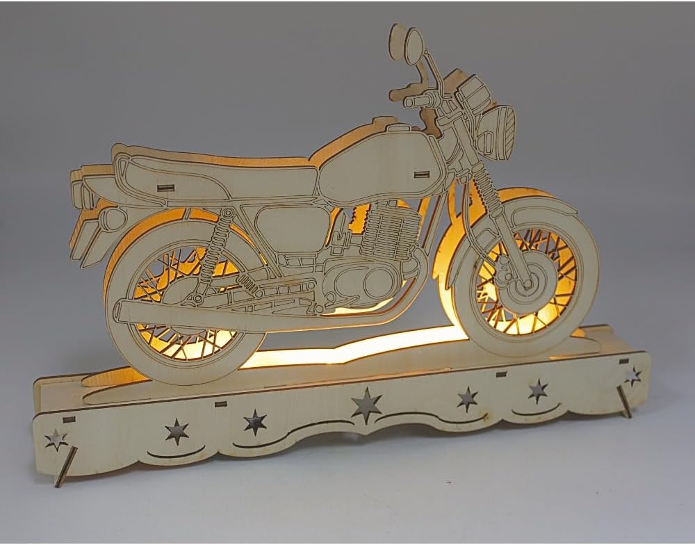 Ostalgie Moped Schwippbogen, DDR - Moped Schwibbogen, Lichterbogen Ostalgie, Schwibbogen DDR-Fahrzeu