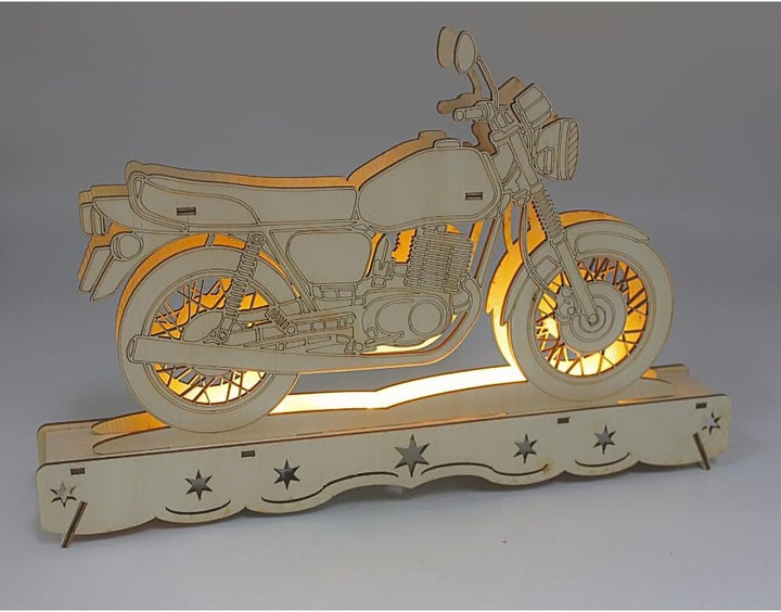 Ostalgie Moped Schwippbogen, DDR - Moped Schwibbogen, Lichterbogen Ostalgie, Schwibbogen DDR-Fahrzeu