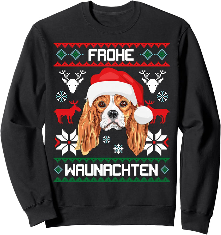 Cavalier King Charles Spaniel Frohe Waunachten Weihnachten Sweatshirt