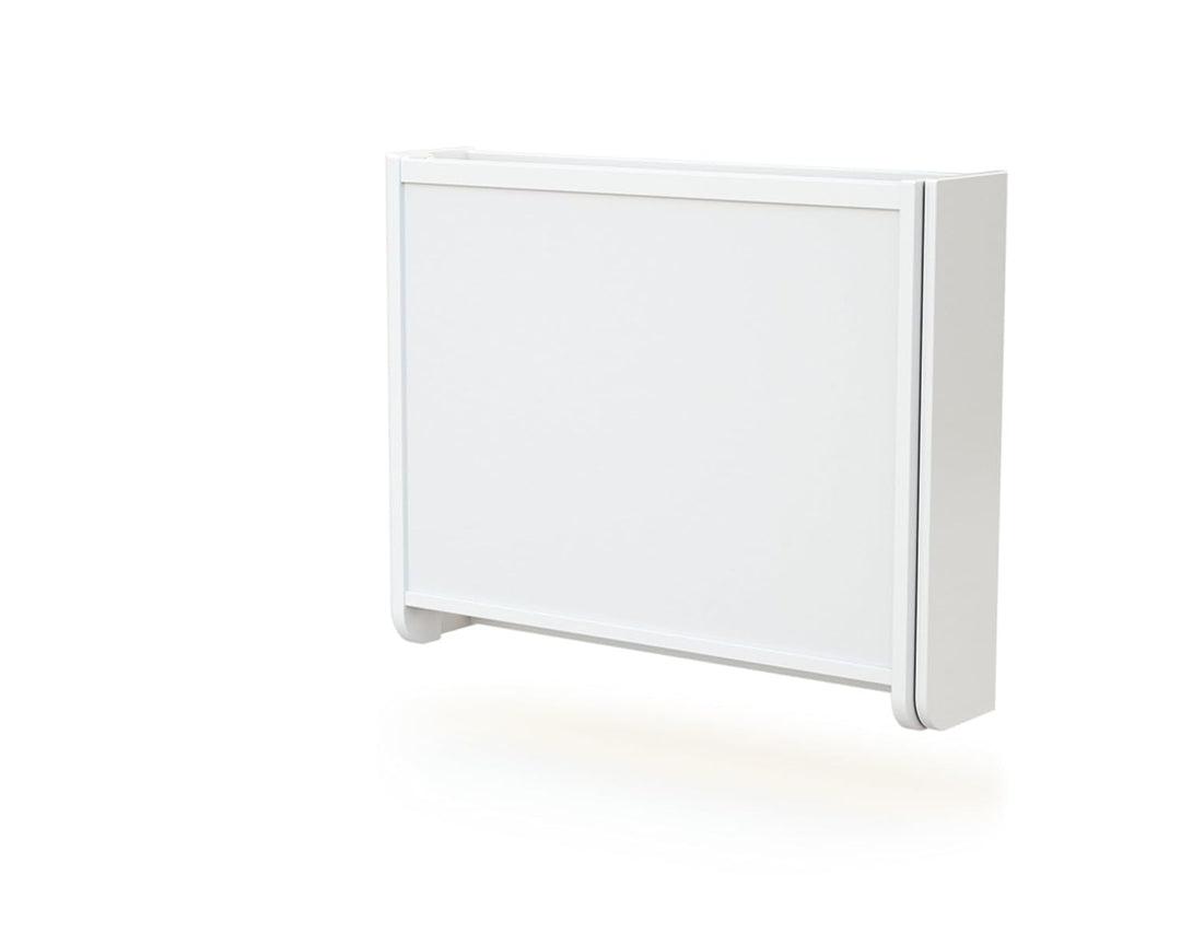 AT4 - Klappbarer Wandwickeltisch Confort Holz Weiss | 83 x 19 x 66 cm | Für Wickelauflage 75 x 55 cm