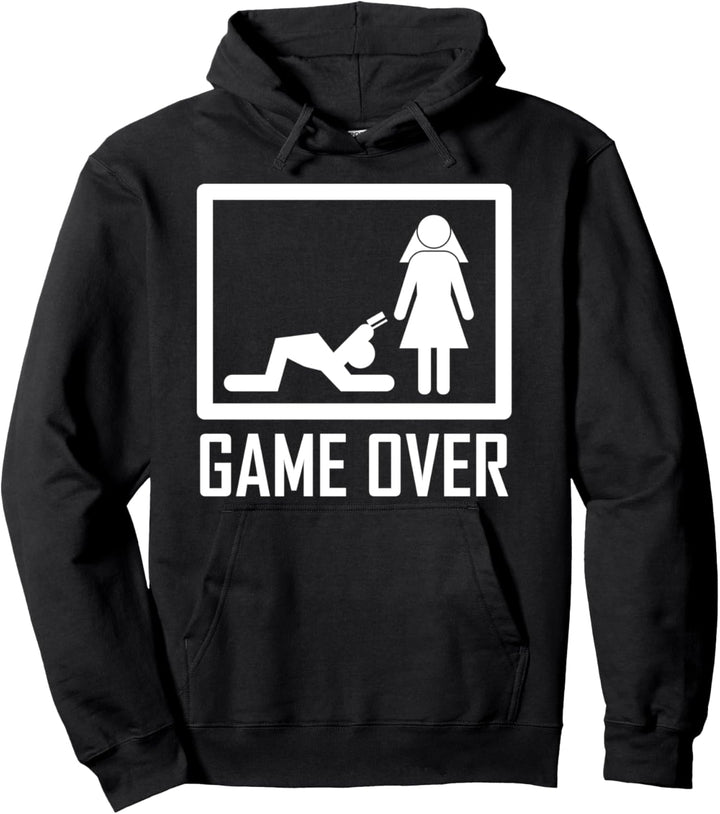 Game Over Lustiges JGA Design Junggesellenabschied Pullover Hoodie