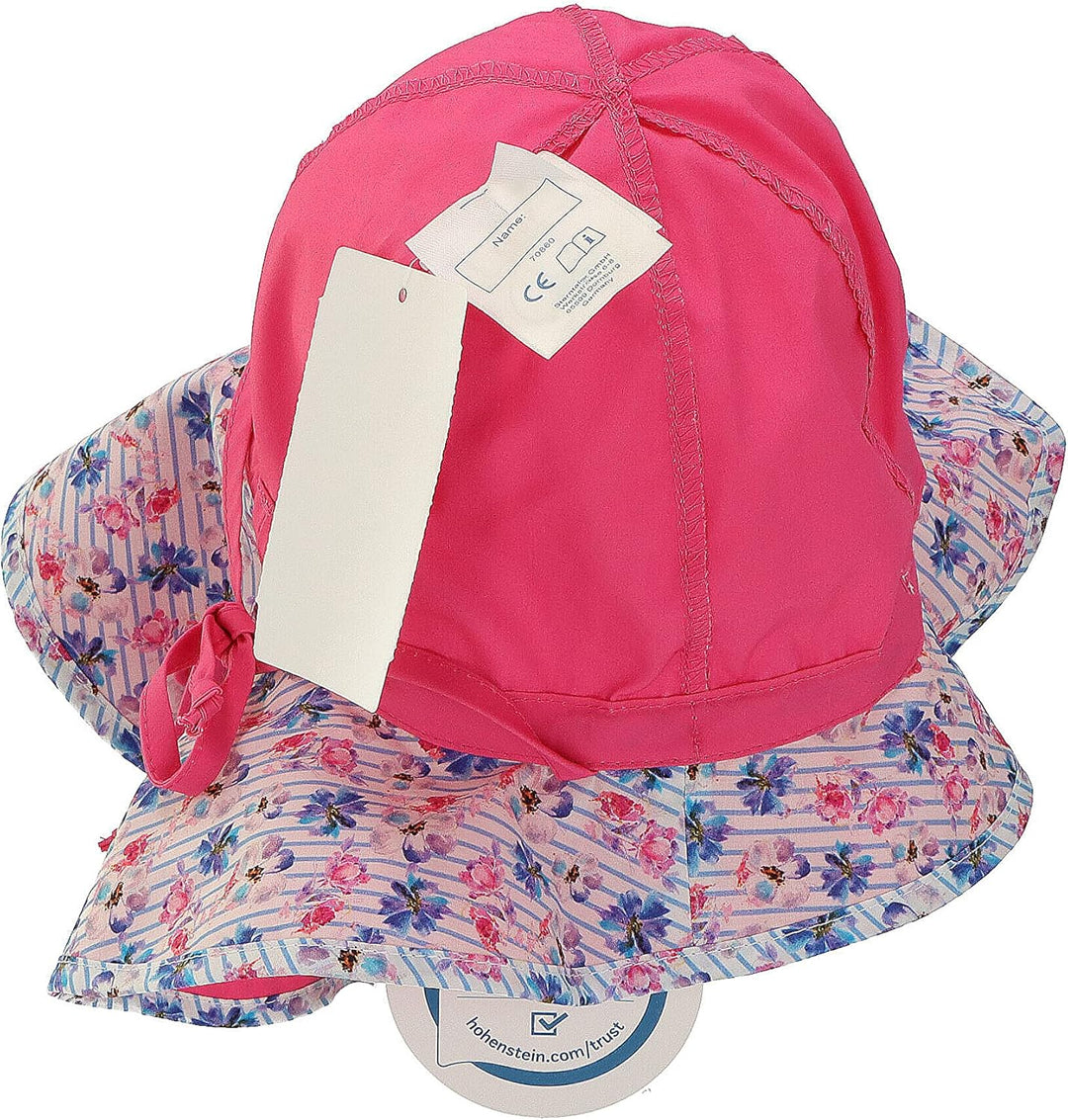 Sterntaler Mädchen Sonnenhut Blue Flower Hut 43 Rosa, 43 Rosa