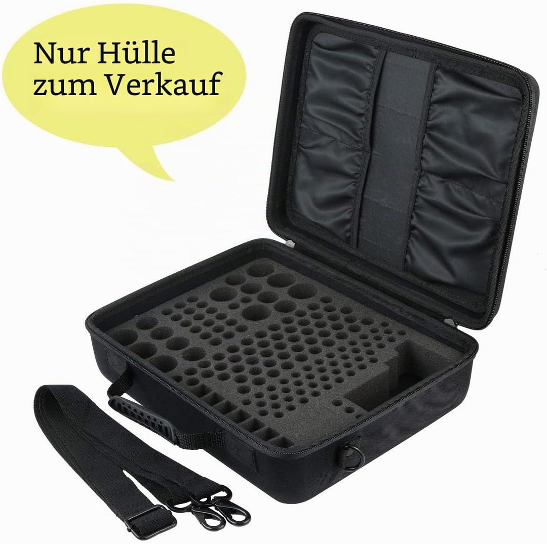 co2CREA Harte Schutzhülle für Batterieaufbewahrung, Organizer für Batterien, hält 155 Batterien AA A