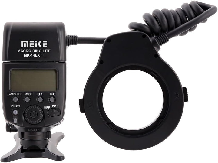 Khalia-Foto Meike MK-14EXT Makro E-TTL Ringblitz für Canon mit LED Hilfslicht