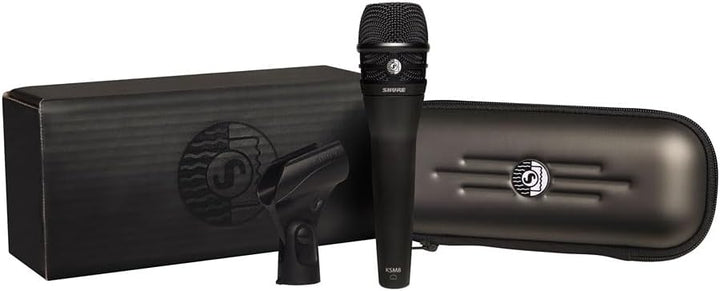 Shure KSM8 schwarz dualdyne Stimme Mikrofon mit 2 Membranen, dynamisch, Schwarz