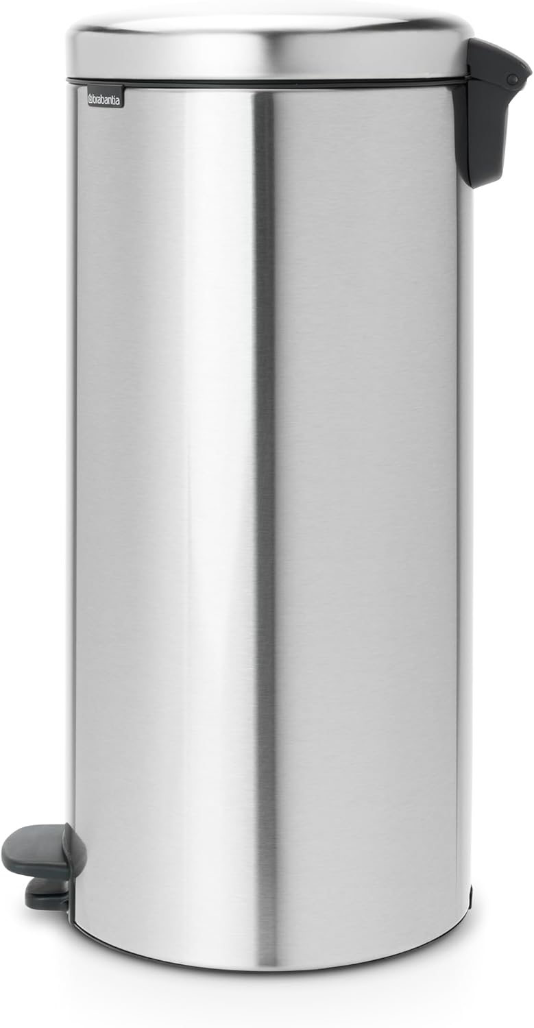 Brabantia 111822 Treteimer 30 L Silber,Plastik,Matt Stahl Fingerprint Proof,30 Liter Matt Stahl Fing