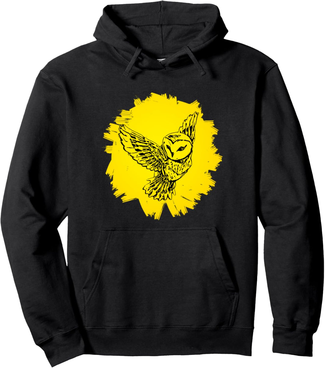 Eule Raubvogel Motiv Vögel Tiere Schnabel Krallen Eulen Pullover Hoodie
