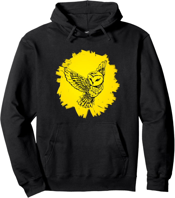 Eule Raubvogel Motiv Vögel Tiere Schnabel Krallen Eulen Pullover Hoodie