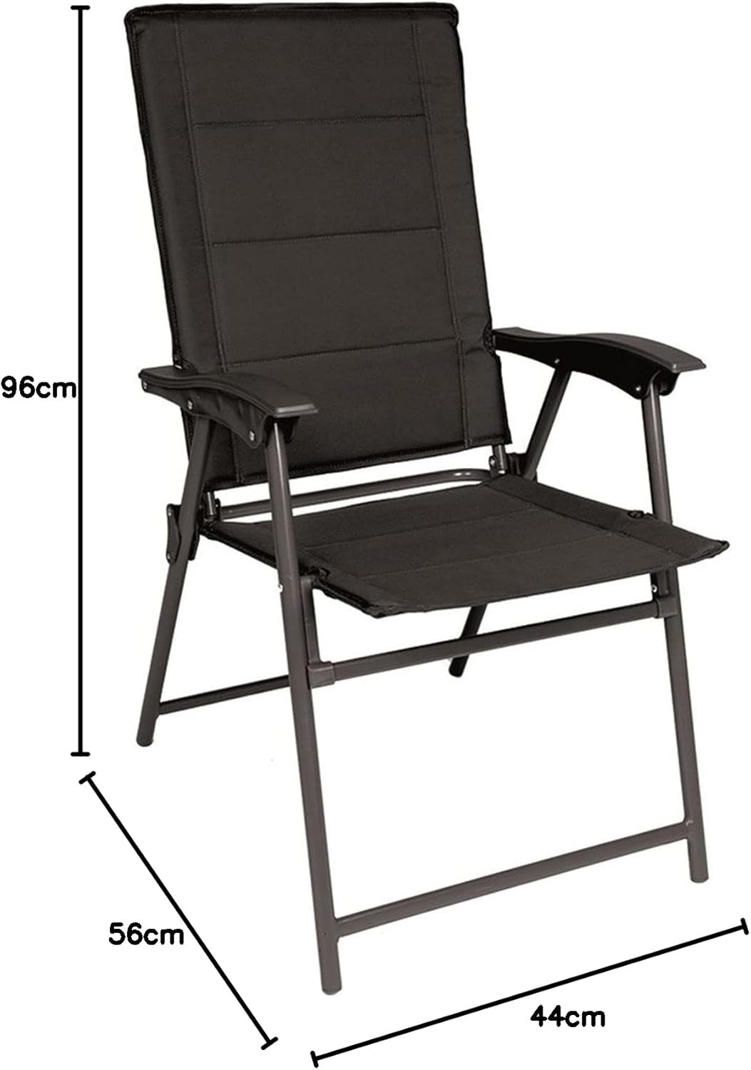Mil-Tec Klappstuhl Army Schwarz, Schwarz