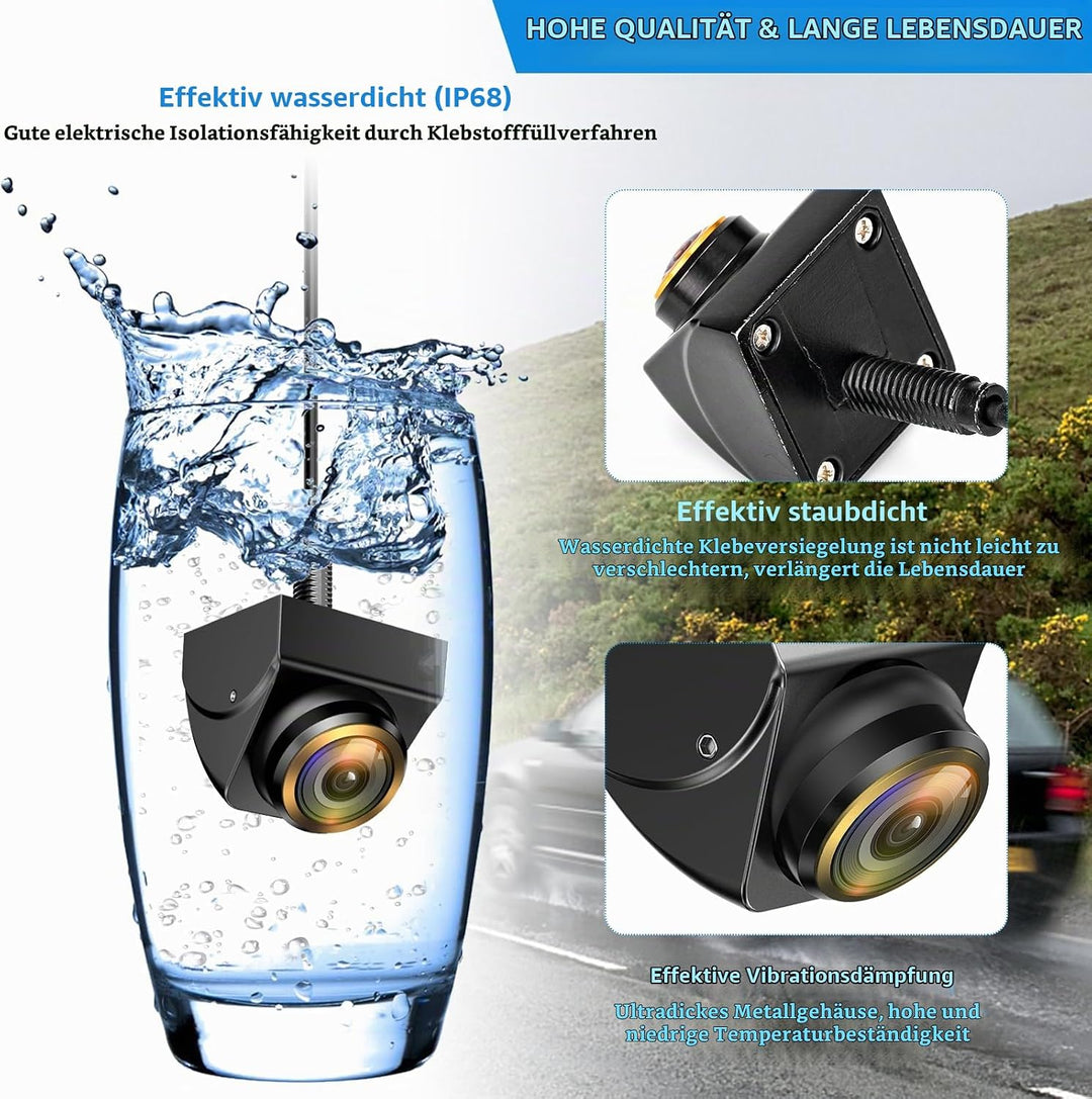 HD Rückfahrkamera, AHD/CVBS 720P Rückfahrkamera Auto, 360° Einstellbare Universal Rück fahrkamera, M