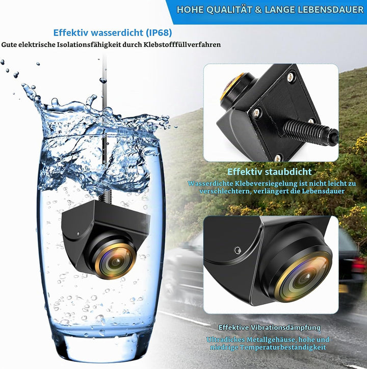HD Rückfahrkamera, AHD/CVBS 720P Rückfahrkamera Auto, 360° Einstellbare Universal Rück fahrkamera, M