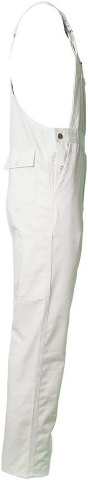 Planam 0833058 MG 260 Latzhose, Weiss, Grösse 58 Weiss 58, Weiss 58