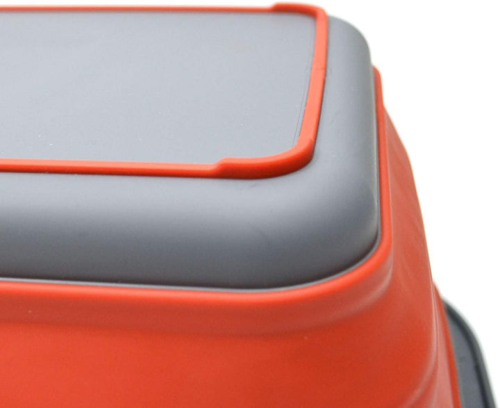 SAMMART Set of 2-9.2L (2.37Gallon) Collapsible Tub - Portable Outdoor Picnic Basket/Crater - Foldabl