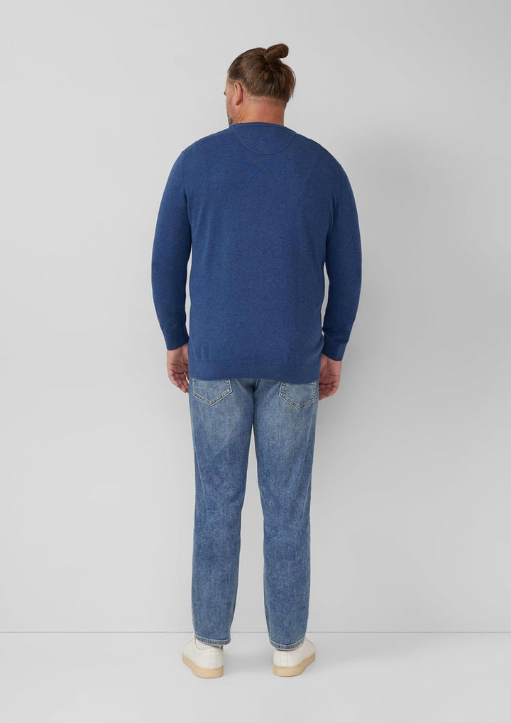 s.Oliver Pullover mit Crew Neck Herren 3XL 55w0_royalblau, 3XL 55w0_royalblau