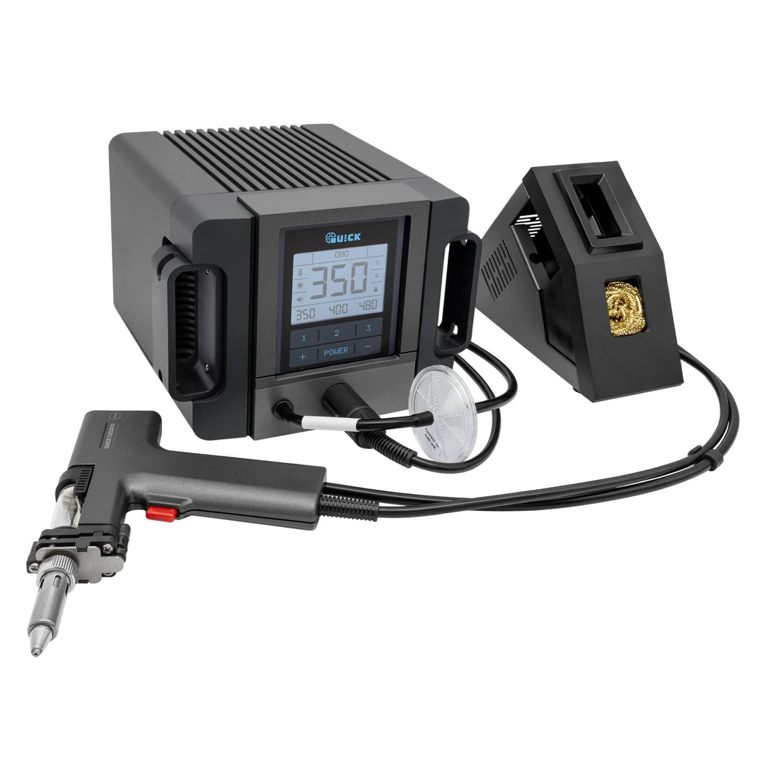 QUICK TV2+ Vakuum-Entlötstation 200W – präzise Temperaturregelung in Industriequalität, kalibrierbar
