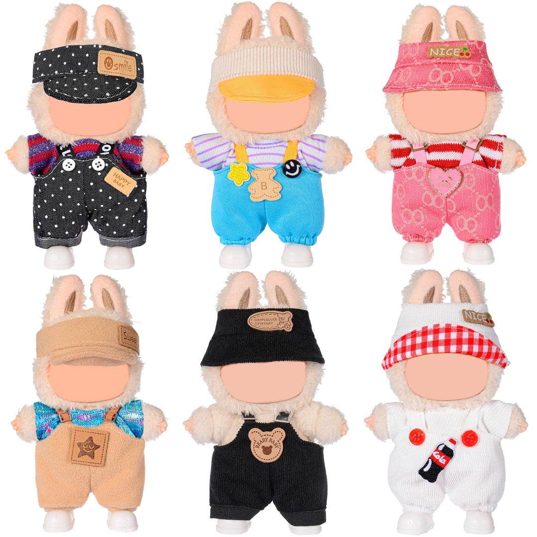 17cm Puppen Mode Kleidung und Zubehör Insgesamt 6 Sets Inklusive Outfit- weich & stilvoll Kostüm Pay