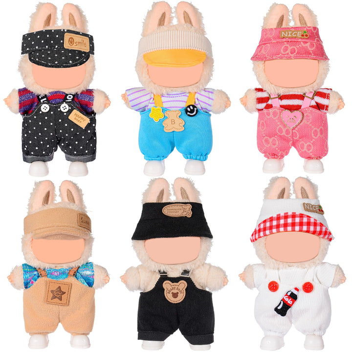 17cm Puppen Mode Kleidung und Zubehör Insgesamt 6 Sets Inklusive Outfit- weich & stilvoll Kostüm Pay