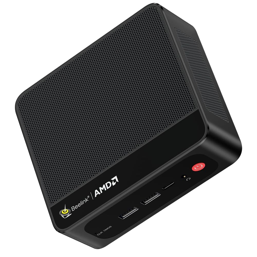 Beelink Mini-PC SER5 MAX Mini-Computer mit Ryzen 7 7735HS (8C/16T, bis zu 4,75 GHz), AMD Radeon 680M