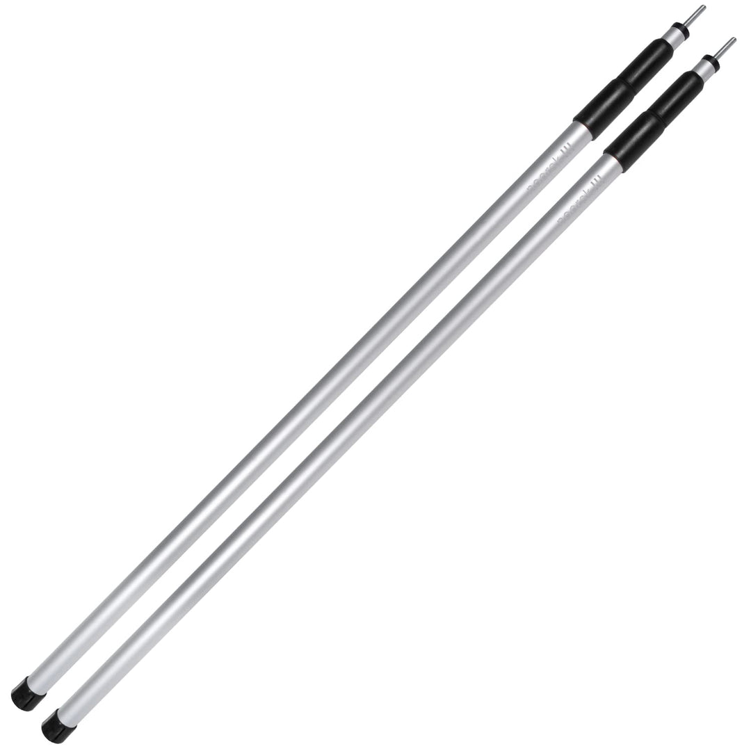 2 Aluminium Zeltstangen - teleskopierbar von 80 bis 240 cm - ideal als Aufstellstangen für Zelt, Tar