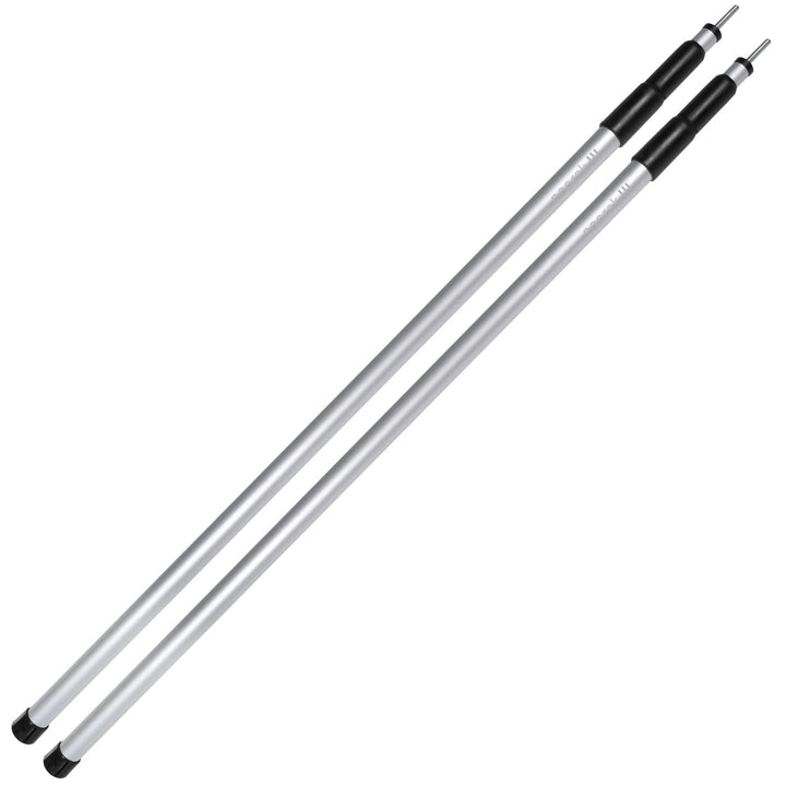 2 Aluminium Zeltstangen - teleskopierbar von 80 bis 240 cm - ideal als Aufstellstangen für Zelt, Tar