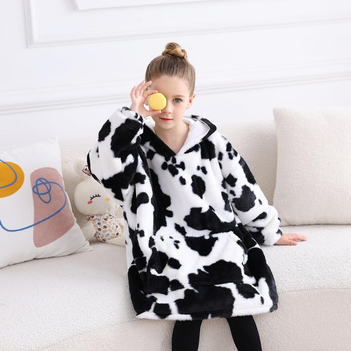 Wearable Blanket Hoodie für Kinder Kleinkinder, Super gemütlich warm und weich mit Kapuze Decke Swea