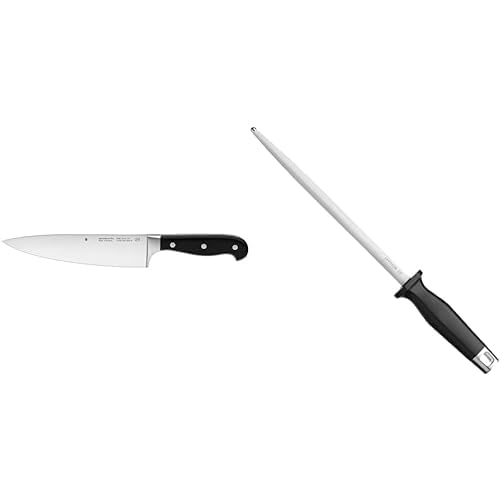 WMF Spitzenklasse Plus Kochmesser 34 cm, geschmiedet, Performance Cut, Spezialklingenstahl, Klinge 2
