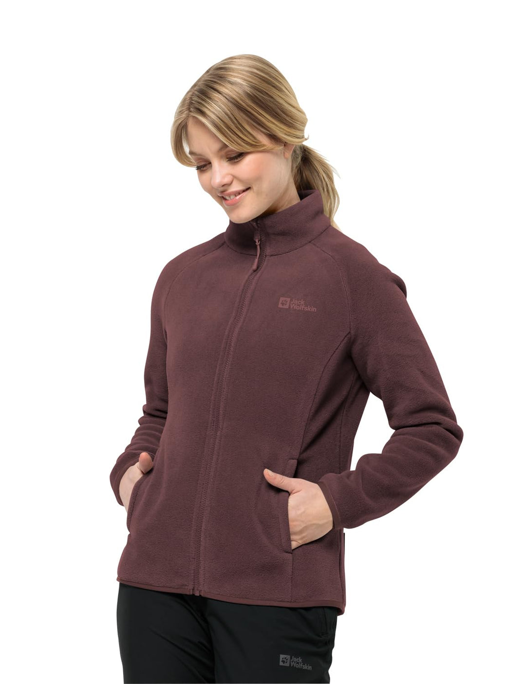 Jack Wolfskin Damen Moonrise Fz W Fleece-Jacke (1er Pack) S dark maroon, S dark maroon