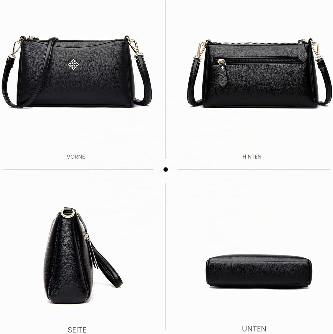 NICOLE &amp; DORIS Handtasche Damen Klein Umhängetasche Multifunktionale Handy Tasche Schultertaschen PU