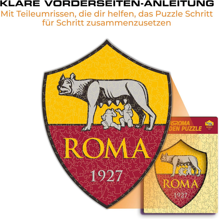 AS Roma ROMALOGOL Puzzle, Gelb und Rot, Large, Large
