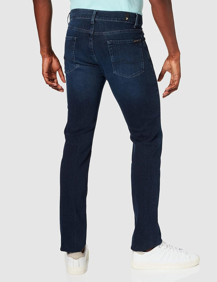 7 For All Mankind Herren Slimmy Luxe Performance Eco Dark Blue Jeans 30 Dark Blue, 30 Dark Blue