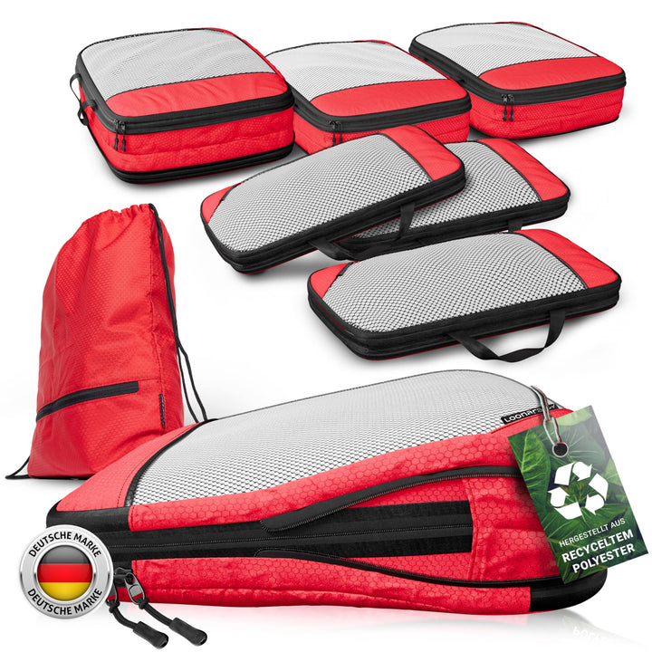 Compression Packing Cubes Set für mehr Platz im Koffer & Backpack - Packwürfel Packing Cubes Compres