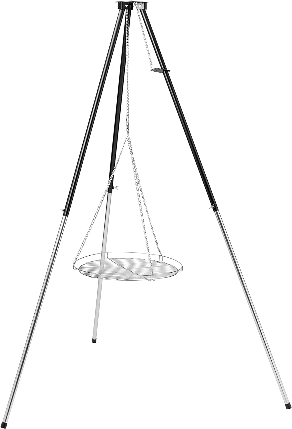 Dreibein Grillgestell T180 Grill für Schwenker - Schwenkgrill mit Chrom Rost 70 cm