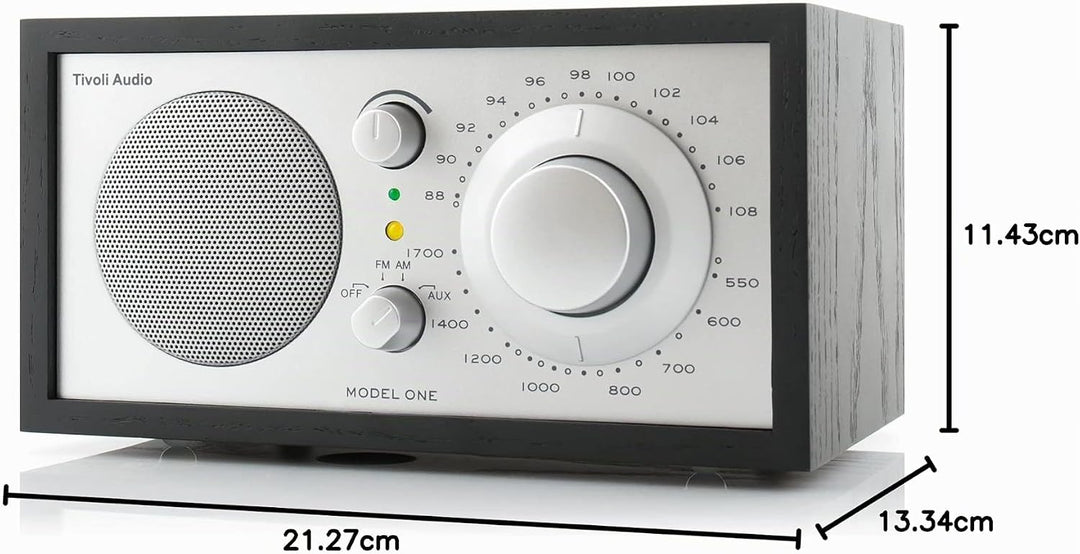 Tivoli Audio Model One UKW-/MW-Radio (Schwarz / Silber), Schwarz / Silber