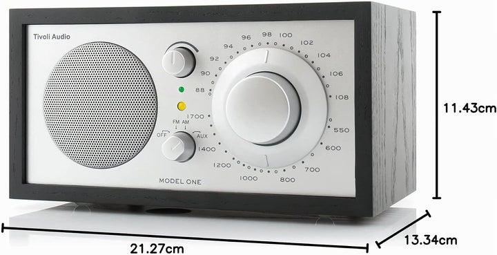Tivoli Audio Model One UKW-/MW-Radio (Schwarz / Silber), Schwarz / Silber