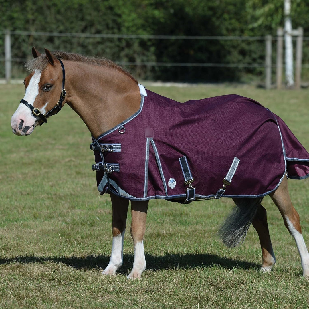 Weatherbeeta Comfitec Plus Dynamic II Medium-Lite Standard Neck Rug - Maroon/Grey 160, 160