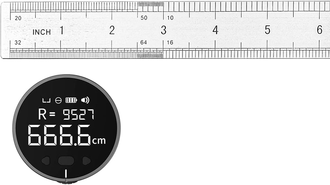 DollaTek 8-in-1 elektronisches Lineal, LCD-Display, Entfernungsmesser, hochpräzises Hand-Längenmessw