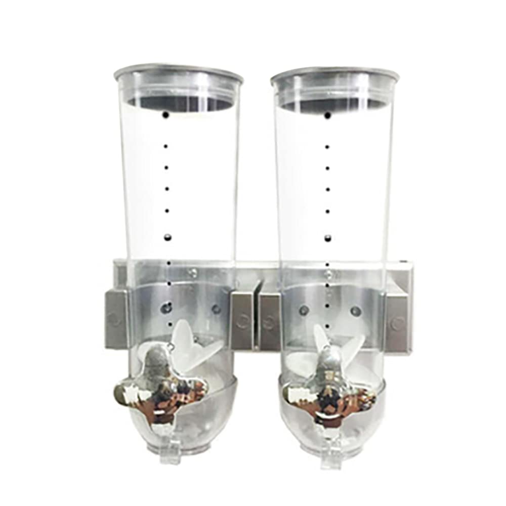Wand Müslispender Wandmontage Cerealienspender Doppelt Müslispender, 3L Cereal Dispenser Süssigkeite