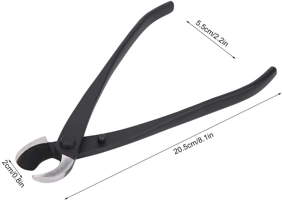 Bonsai Cutter-Zange, Bonsai-Zange, konkav, Manganstahl, Astschneider, schräg, Verbundstahl, Konkav,