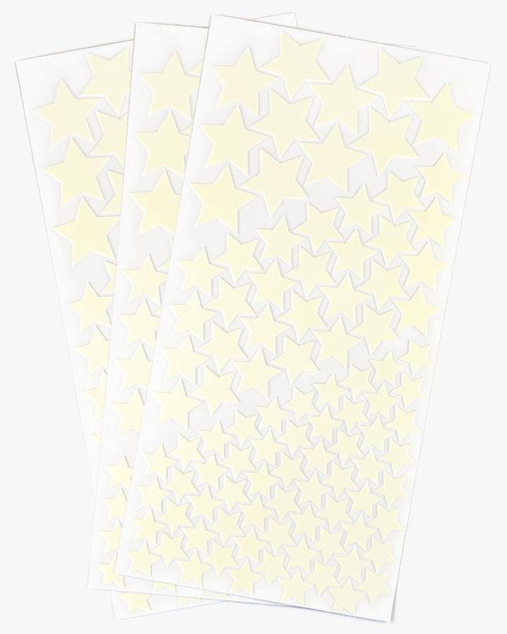 WANDfee Leuchtsterne gross ☆☆ 300 ☆ selbstklebende EXTRASTARK leuchtende Sterne Sternenhimmel Aufkle