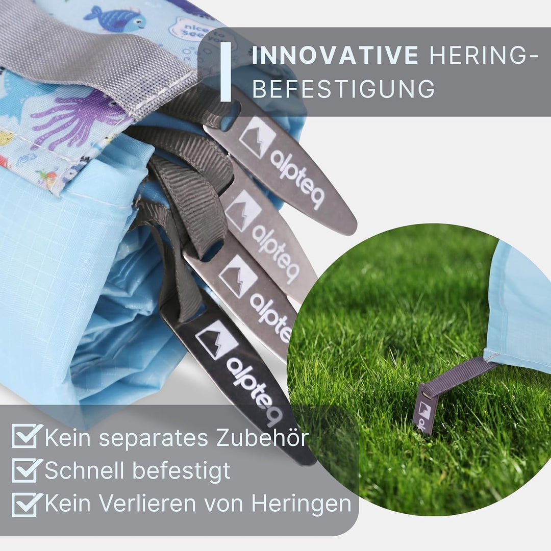 Picknickdecke 150 x 210 cm – Wasserdicht, Ultraleicht & Kompakt | Outdoor Decke in Grün für Picknick