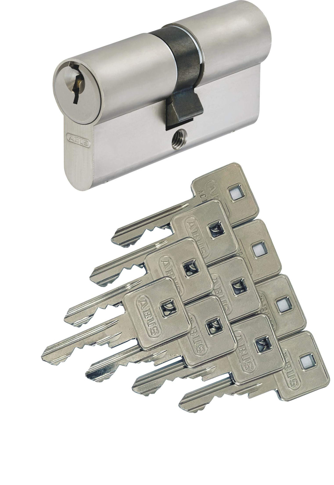 ABUS A93 Doppelzylinder 30/45mm mit 10 Schlüssel, mit Not-u. Gefahrenfunktion und Bohrschutz, Profil