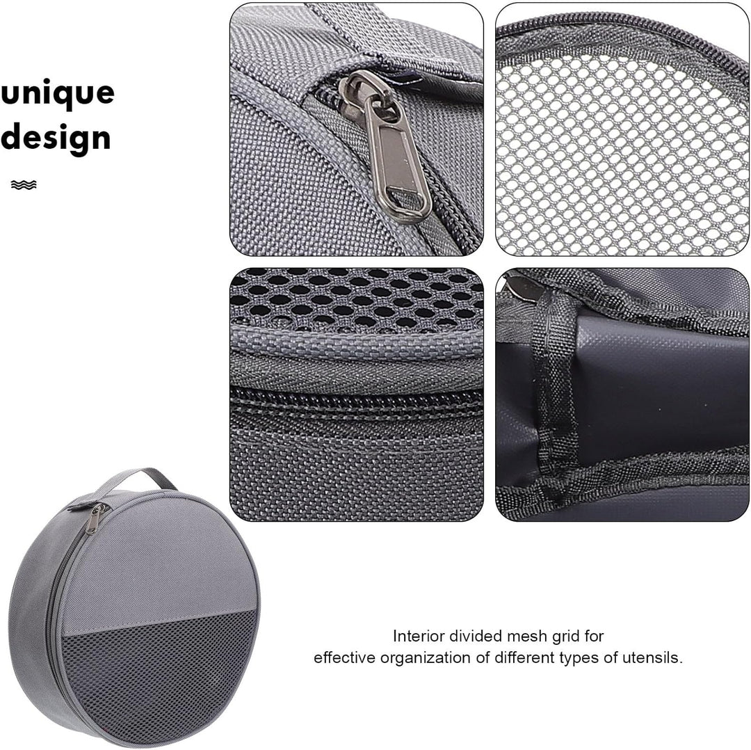 TOYANDONA Camping Geschirrbeutel Mit Netzfach Oxford Stoff Organizer Tasche Für Teller Besteck & Küc