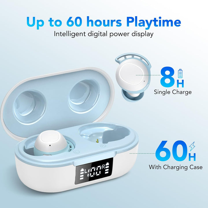 Kopfhörer Kabellos Bluetooth, Bluetooth Kopfhörer 5.3 In Ear Kopfhörer mit 4 ENC Noise Cancelling Mi