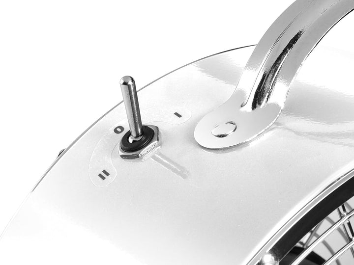 Tristar VE-5967 Retro Tischventilator - 20 W - 25 cm Ø - 2 Geschwindigkeitsstufen - Integrierter Gri
