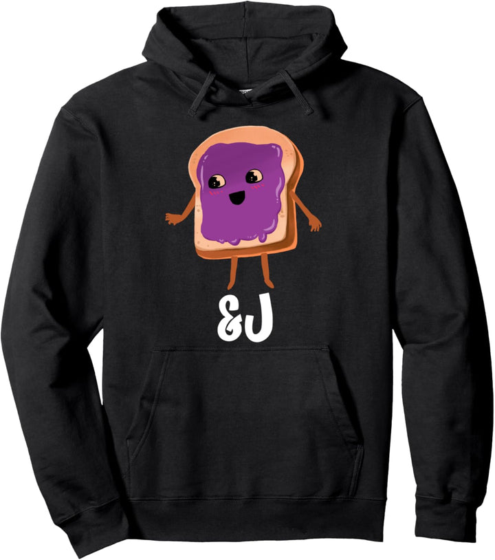 Peanut Butter and Jelly Costume Halloween Matching Couple Pullover Hoodie