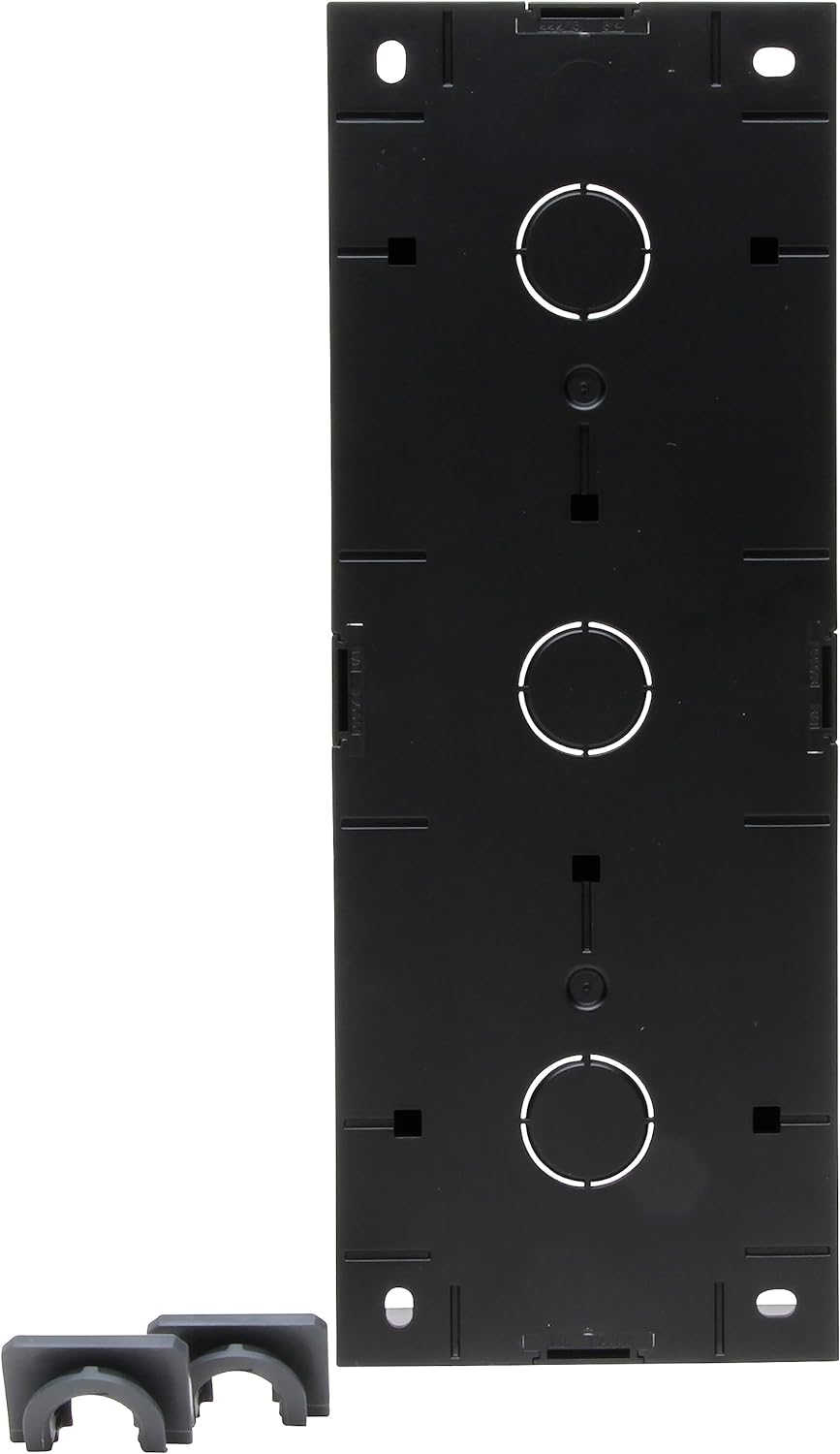 Kopp HK07-3-fach Aufputzgehäuse, Farbe: schwarz matt - (1 Stück)