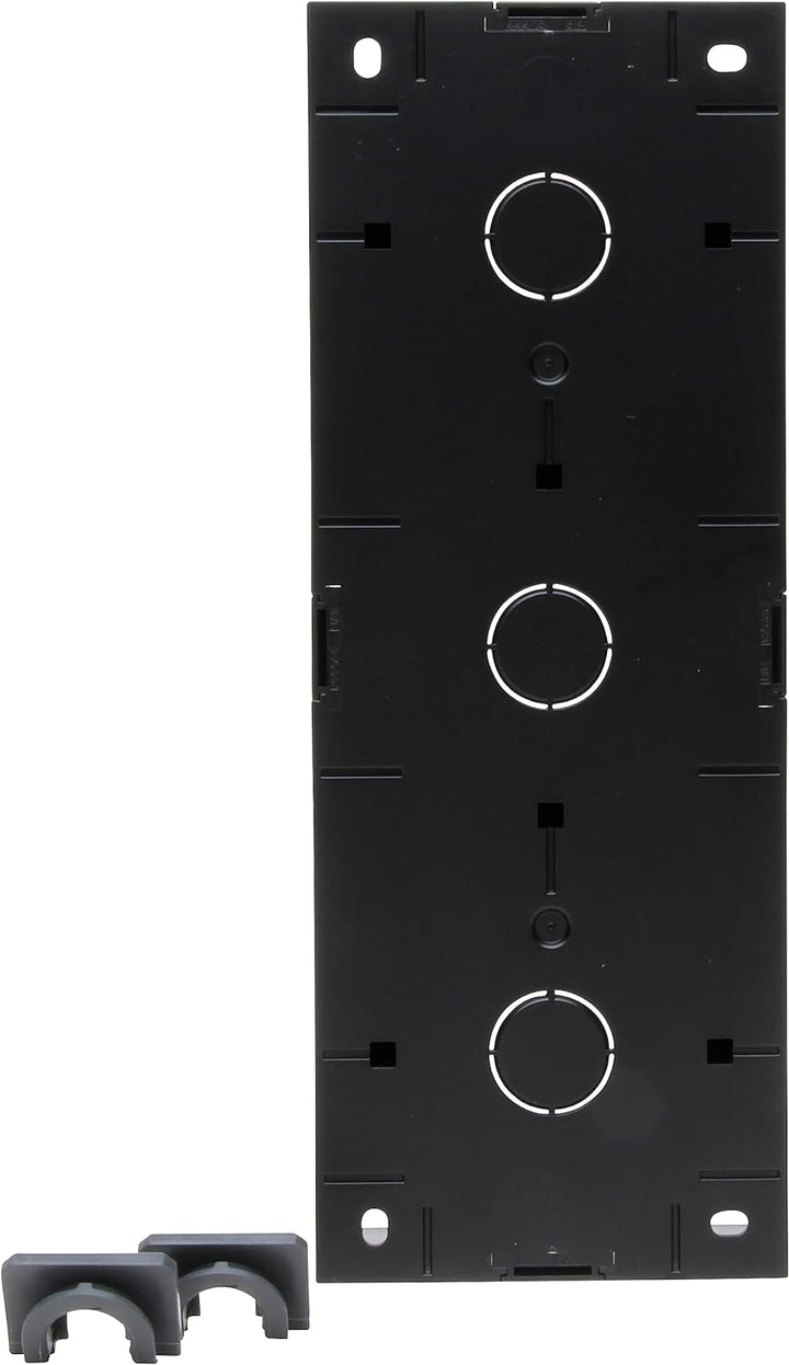 Kopp HK07-3-fach Aufputzgehäuse, Farbe: schwarz matt - (1 Stück)