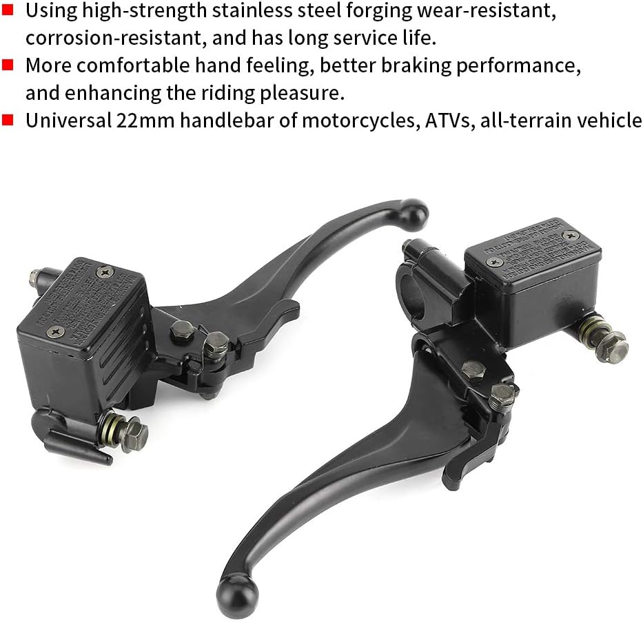 Bremshebel, ATV Bremspumpe, Paar 22mm Hydraulische Kupplung Links/Rechts Oben Vorne/Hinten Bremspump