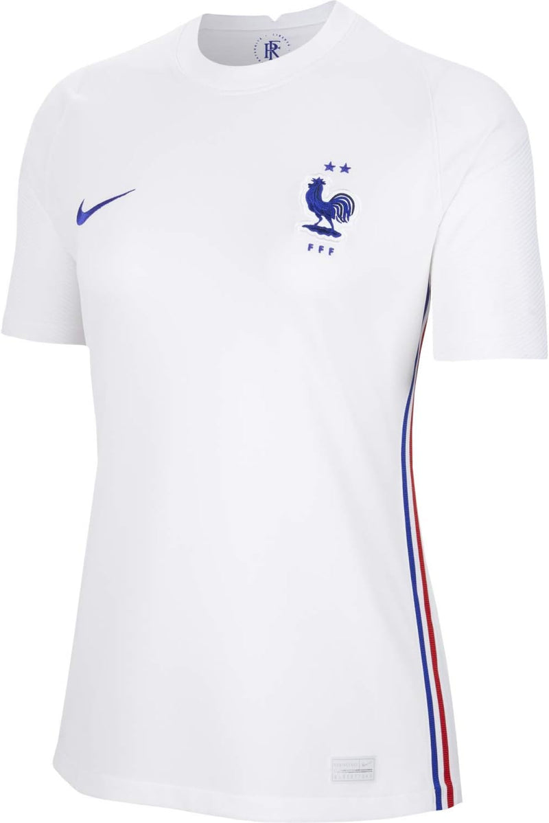 Nike 2020-2021 France Away Womens Football Soccer T-Shirt Trikot M Weiss/Concord, M Weiss/Concord