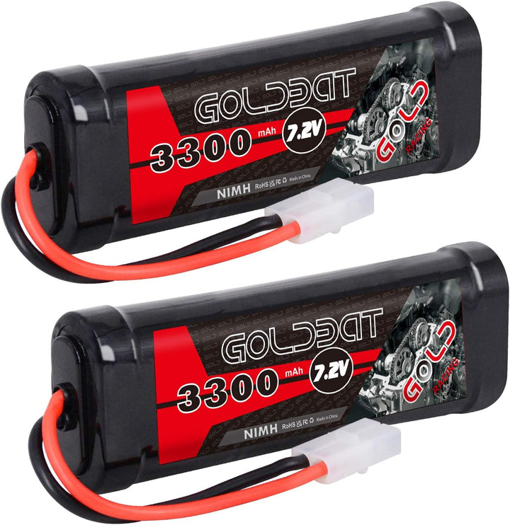 GOLDBAT RC Akku NiMH Akku Pack 3300 mAh 7,2V Batterie Ersatzakku mit Tami YA Stecker für RC Autos Bo